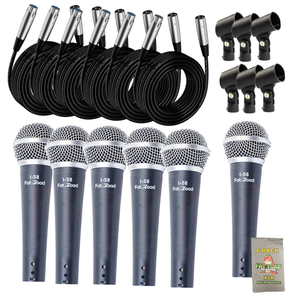 H&-Held Dynamic Microphone Package with XLR Mic Cables
