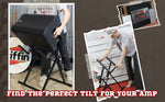 Guitar Combo Amplifier Stand by GRIFFIN - Low Profile Pro-Audio Amp Tilt Back Mount Stand for Speaker Cabinet - PA Speaker Karaoke Monitor Holder