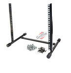 Rack Mount Stand with 10 Spaces by GRIFFIN - Music Studio Recording Equipment Sound Mixer Standing Case & 20 Screws - RackMount Pro Audio Network Amp