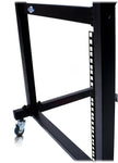 Rack Mount Rolling Stand & Adjustable Mixer Platform Rails by GRIFFIN - 19U Cart Holder for Music Studio Booth Pro Audio Recording Cabinet Equipment