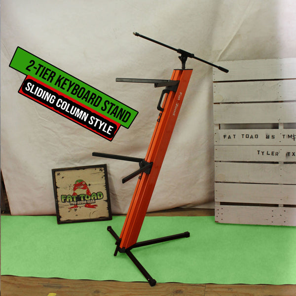 Professional 2-Tier Keyboard Stand with Mic Boom Adapter – FAT