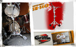 Premium Snare Drum Stand by GRIFFIN - Double Braced Heavy-Duty Weight Mount for Snares, Tom Drums & Adjustable Practice Pad - Percussion Hardware Kit