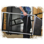 DJ Booth Tabletop With 8FT Lighting Truss Stand Package by FAT TOAD - Foldable Panel Portable Stage Platform Facade Scrim Cover, Video Light Display