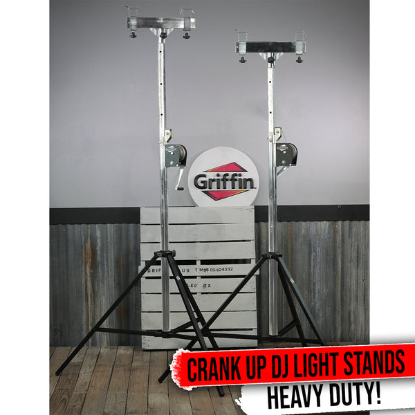 Fange assistent kone Truss Crank Stands By Griffin| DJ Lighting Package with Stage Light Stands  - GeekStands.com
