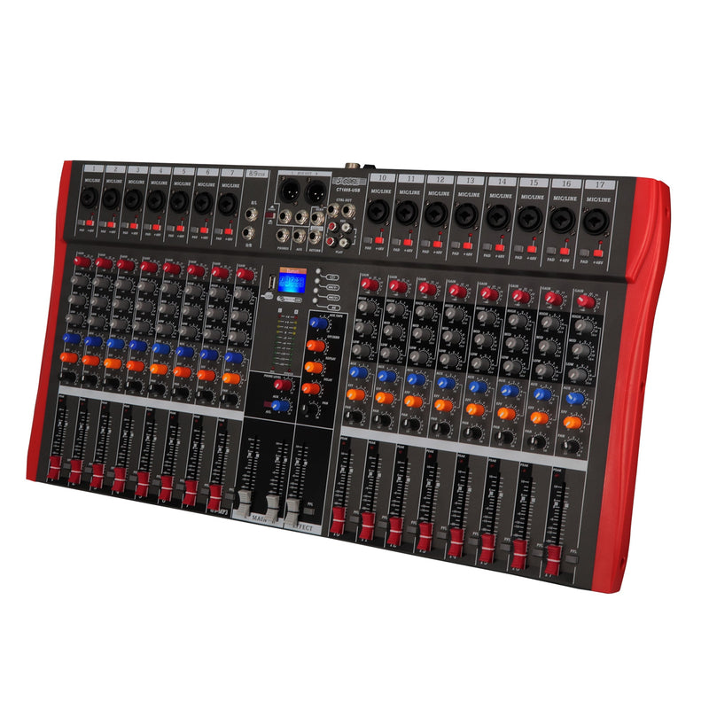 Audio Mixer 12 Channel Audio Mixer Sound Mixing Console with