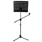 Sheet Music Stand With Mic Stand Holder - 3 IN 1 Professional