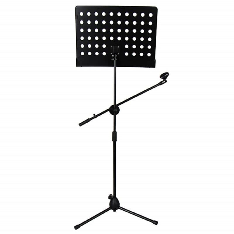 Sheet Music Stand With Mic Stand Holder - 3 IN 1 Professional