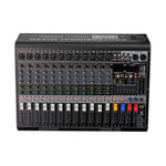 Audio Mixer 12 Channel DJ Equipment Sound Board MX 12CH L