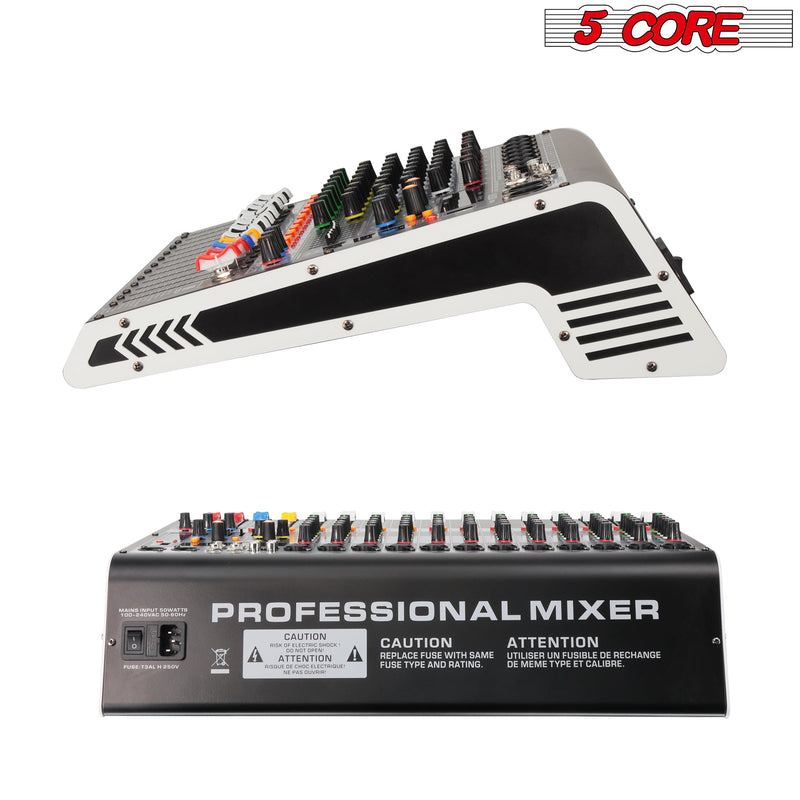 Audio Mixer 12 Channel DJ Equipment Sound Board MX 12CH L