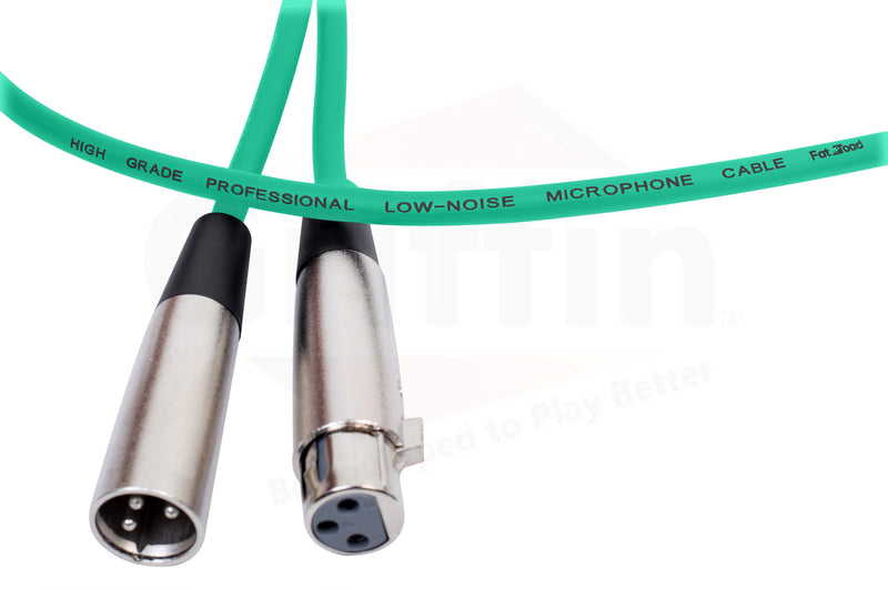 AP2109-XLR-Mic-Green-Cable