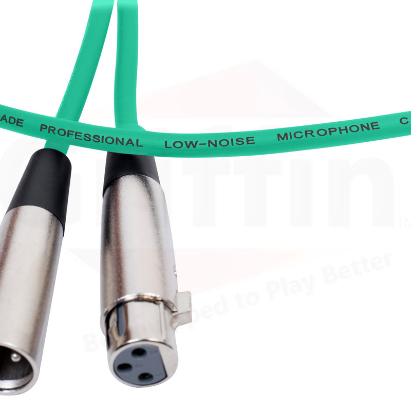 AP2109-XLR-Mic-Green-Cable
