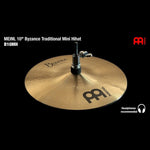 Meinl Byzance Traditional Mini Hi Hat Cymbals 10