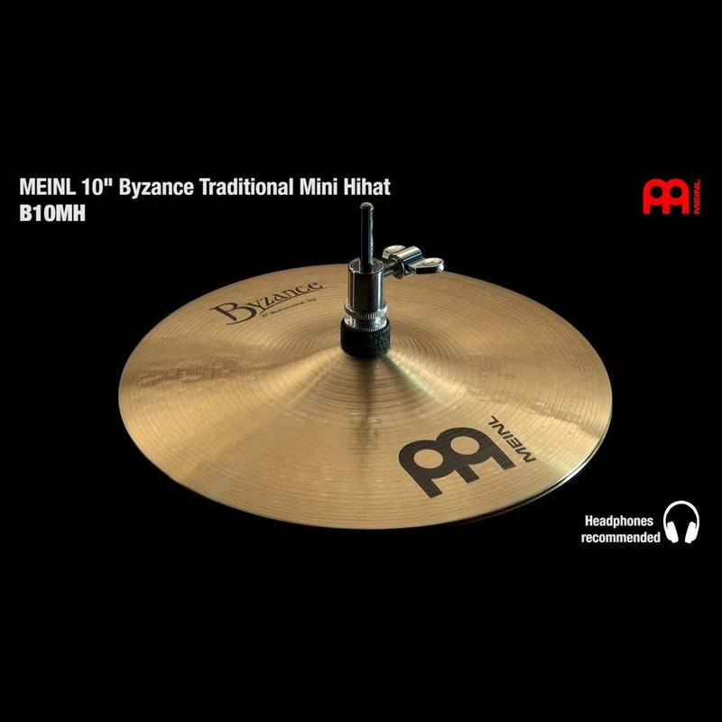 Meinl Byzance Traditional Mini Hi Hat Cymbals 10