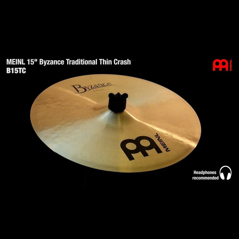 Meinl Byzance Traditional Thin Crash Cymbal 15