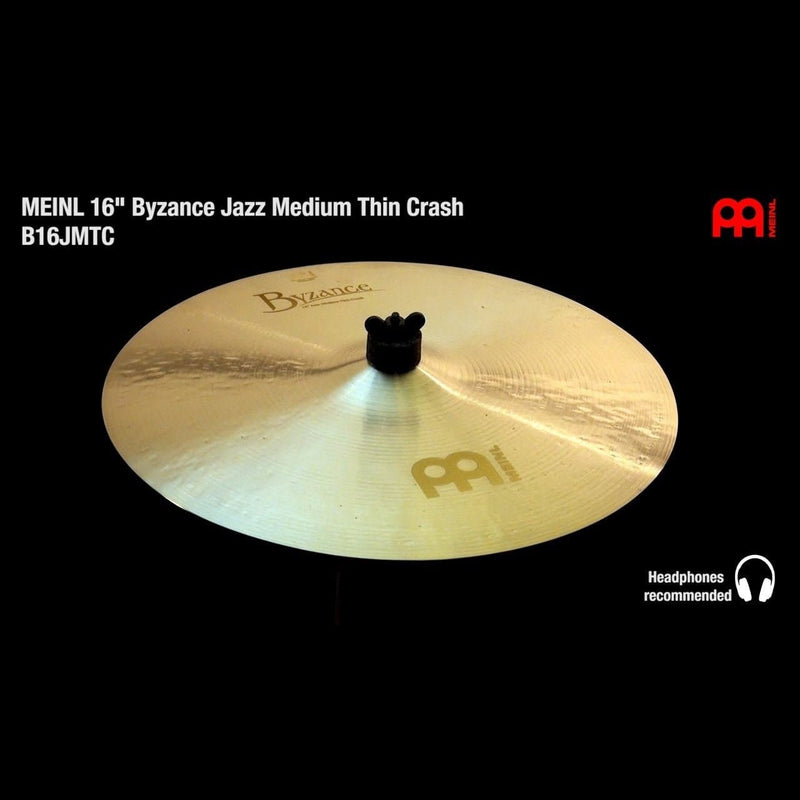 Meinl Byzance Jazz Medium Thin Crash Cymbal 16