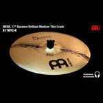 Meinl Byzance Brilliant Medium Thin Crash Cymbal 17