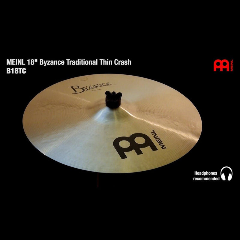 Meinl Byzance Traditional Thin Crash Cymbal 18