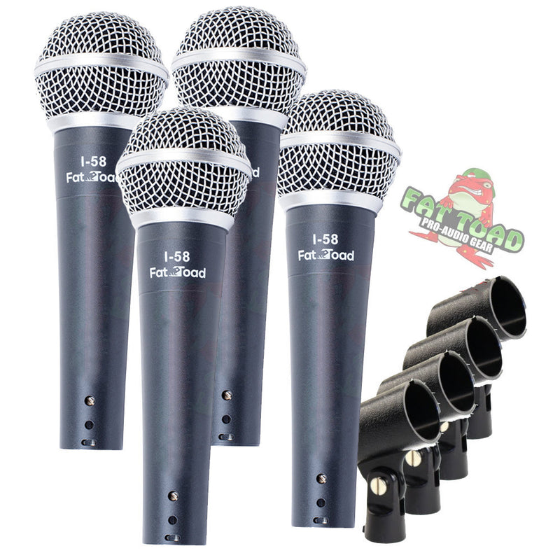 Cardioid Dynamic Microphone Package of 4 - GeekStands.com