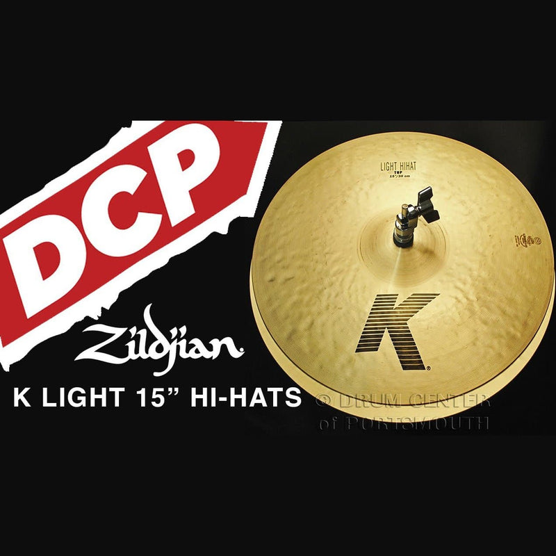 Zildjian K Light Hi Hat Cymbals 15"