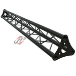 Triangle Truss Segment Extension by GRIFFIN - 5Ft Extra Trussing Section for DJ Booth Lighting System Stand - Mount Light Cans & Sound Effects Stage
