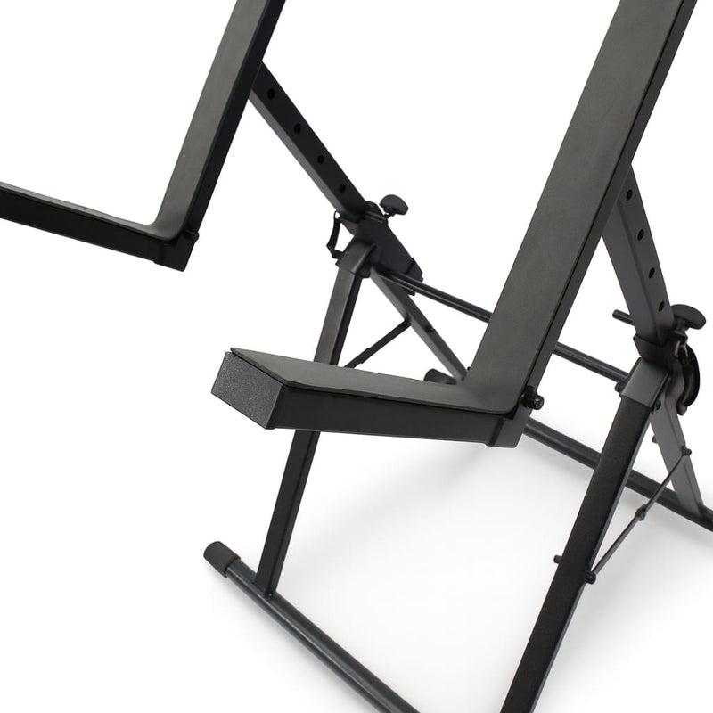 Guitar Combo Amplifier Stand by GRIFFIN - Low Profile Pro-Audio Amp Tilt Back Mount Stand for Speaker Cabinet - PA Speaker Karaoke Monitor Holder