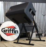 Guitar Combo Amplifier Stand by GRIFFIN - Low Profile Pro-Audio Amp Tilt Back Mount Stand for Speaker Cabinet - PA Speaker Karaoke Monitor Holder