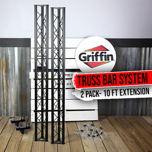 GRIFFIN - Triangle Truss Light Kit DJ Booth Trussing Stage C Clamp Mounts System