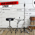 Hihat-Stand-with-Snare-Stand-and-Drum-Throne