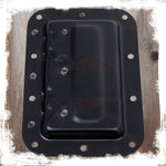 8 PACK - GRIFFIN Recessed Speaker Cabinet Handles for Rack Road Flight Case | Spring Loaded Flush Metal Flip Pull with Grip Rubber Padding for Trunk Chest Carry Case | DJ PA Pro-Audio Stage Gear Parts