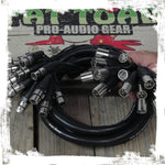 XLR Snake Cable (16 Channels) 10FT by FAT TOAD | Patch Studio, Stage, Live Sound Recording Multicore Cords | Pro Audio Shielded Double-Sided Microphone Wires for Interface Hub, DJ Digital Mixers, Amps