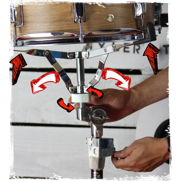 Premium Snare Drum Stand HeavyDuty Drum Hardware Stand