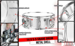 Metal Snare Drum by GRIFFIN | 14