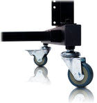 Rack Mount Rolling Stand & Adjustable Mixer Platform Rails by GRIFFIN - 19U Cart Holder for Music Studio Booth Pro Audio Recording Cabinet Equipment