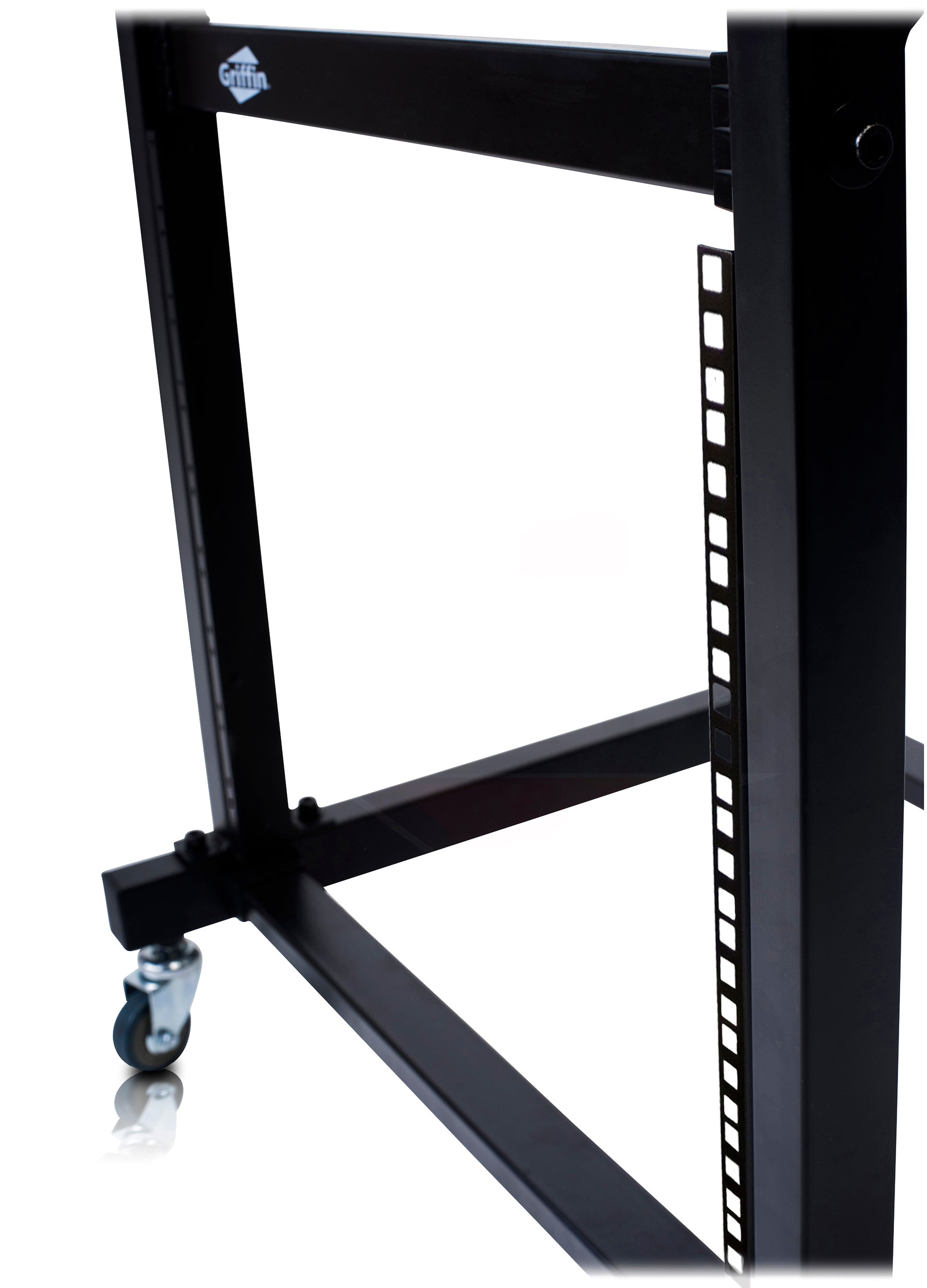 Studio Rack Mount Stand, Rolling Rackmount Mixer Case on Wheels ...