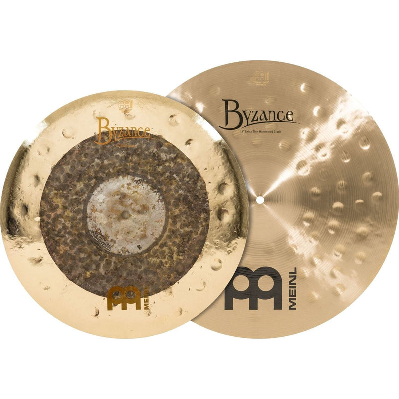 Meinl Byzance Mixed Crash Cymbal Pack Dual 16" & Extra Thin Hammered 18"