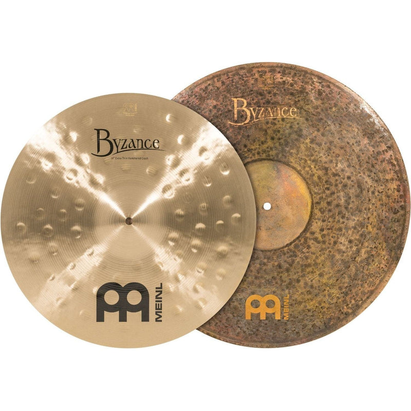 Meinl Byzance Mixed Crash Cymbal Pack Extra Thin Hammered 18" & Extra Dry 20"