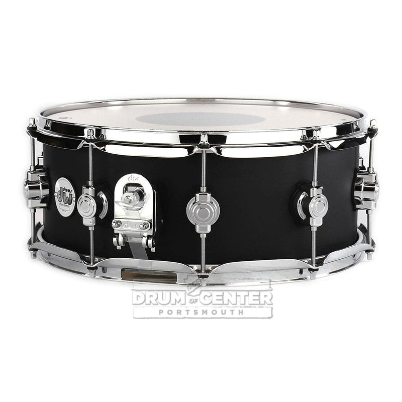 DW Design 14x5.5 Snare Drum Black Satin