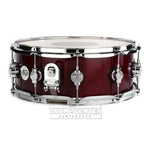 DW Design 14x5.5 Snare Drum Cherry Stain
