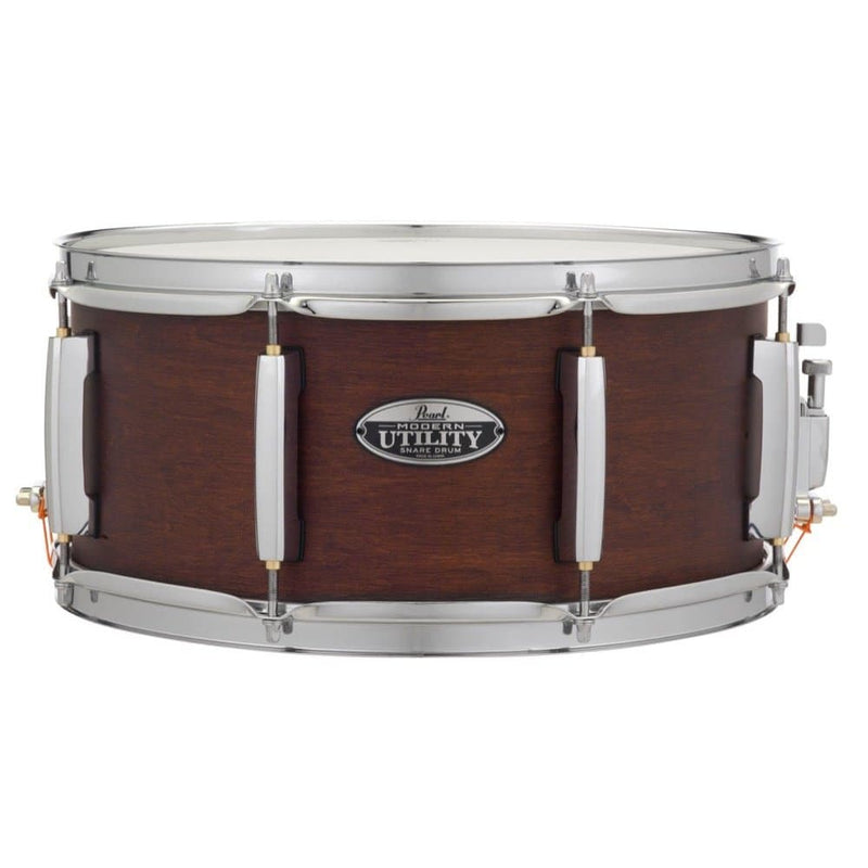 Pearl Modern Utility 14"x6.5" Snare in Satin Brown