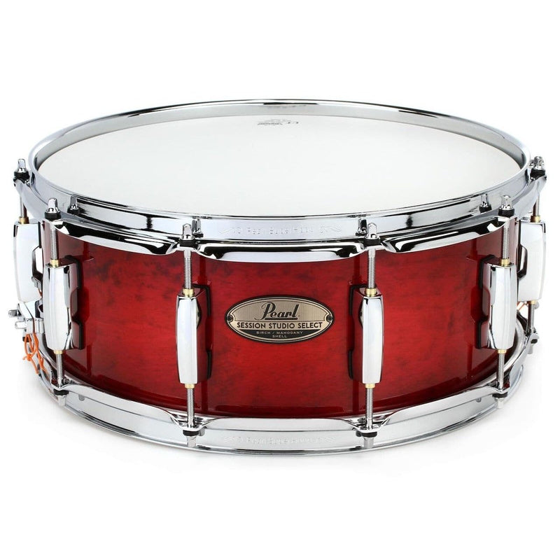 Pearl Session Studio Select 14x5.5 Snare Drum Antique Crimson Burst