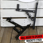 Studio Speaker Wall Mount Brackets - GRIFFIN 2 Audio Stage Stands DJ Post Holder