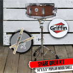 SM-14-Flat-Hickory-MD-PACK-Snare-drum-kit