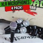 Cardioid Dynamic Vocal Microphones - Singing Karaoke Recording Studio Mic PACK
