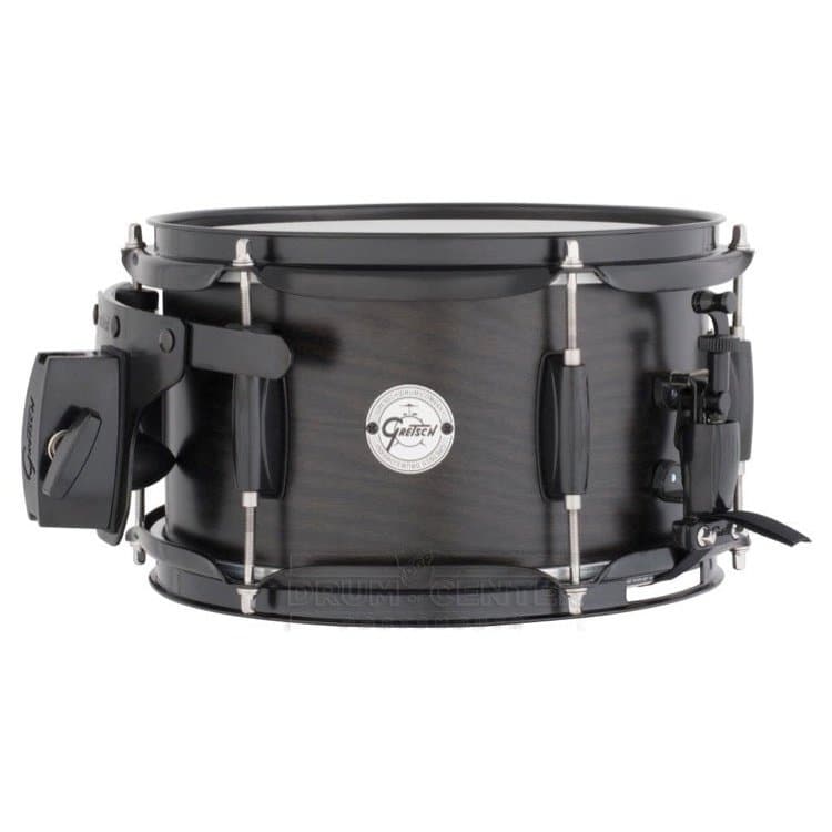 Gretsch Full Range Ash Snare Drum 10x6 Satin Ebony w/Mount