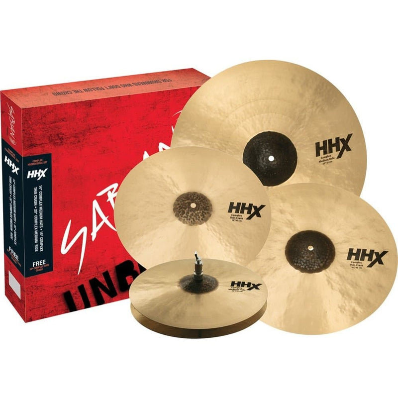Sabian HHX Complex Promotional Set w/Free 18" Complex Crash