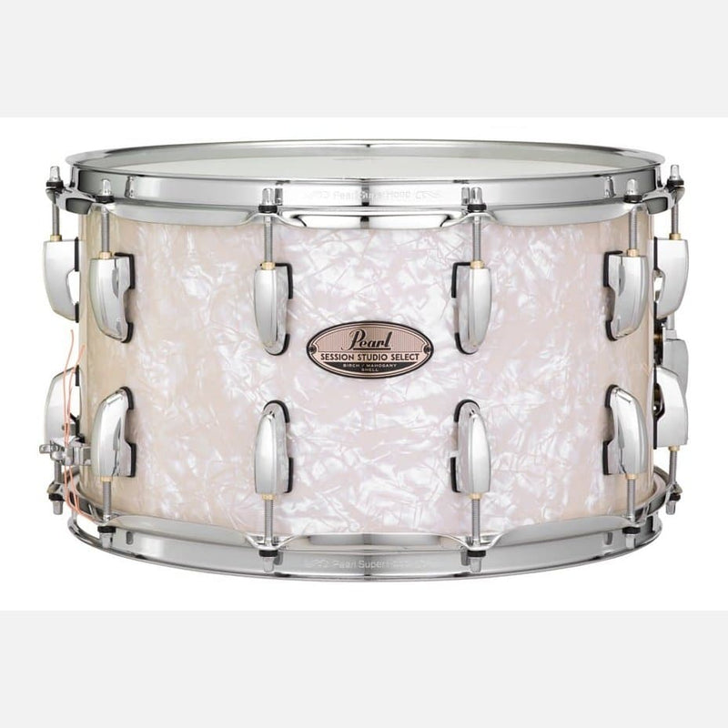 Pearl Session Studio Select 14x8 Snare Drum Nicotine White Marine Pearl