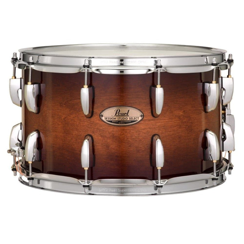 Pearl Session Studio Select 14x8 Snare Drum Gloss Barnwood Brown