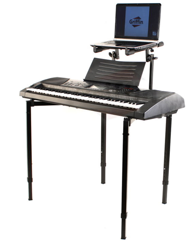 Computer Dj Stand DJ Laptop Stand, Portable Rolling Cart, DJ Rackmount Laptop Stand ...