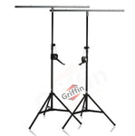 Crank Up Light Stands (2 Pack) Stage Lighting Truss System by GRIFFIN - Portable Speaker Tripod Platform Rig - Adjustable Trussing DJ Booth Kit, T Bar