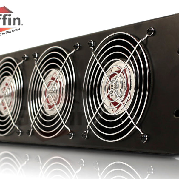 Rackmount Triple Cooling Fans | Rack Panel 3U for Studio - GeekStands.com